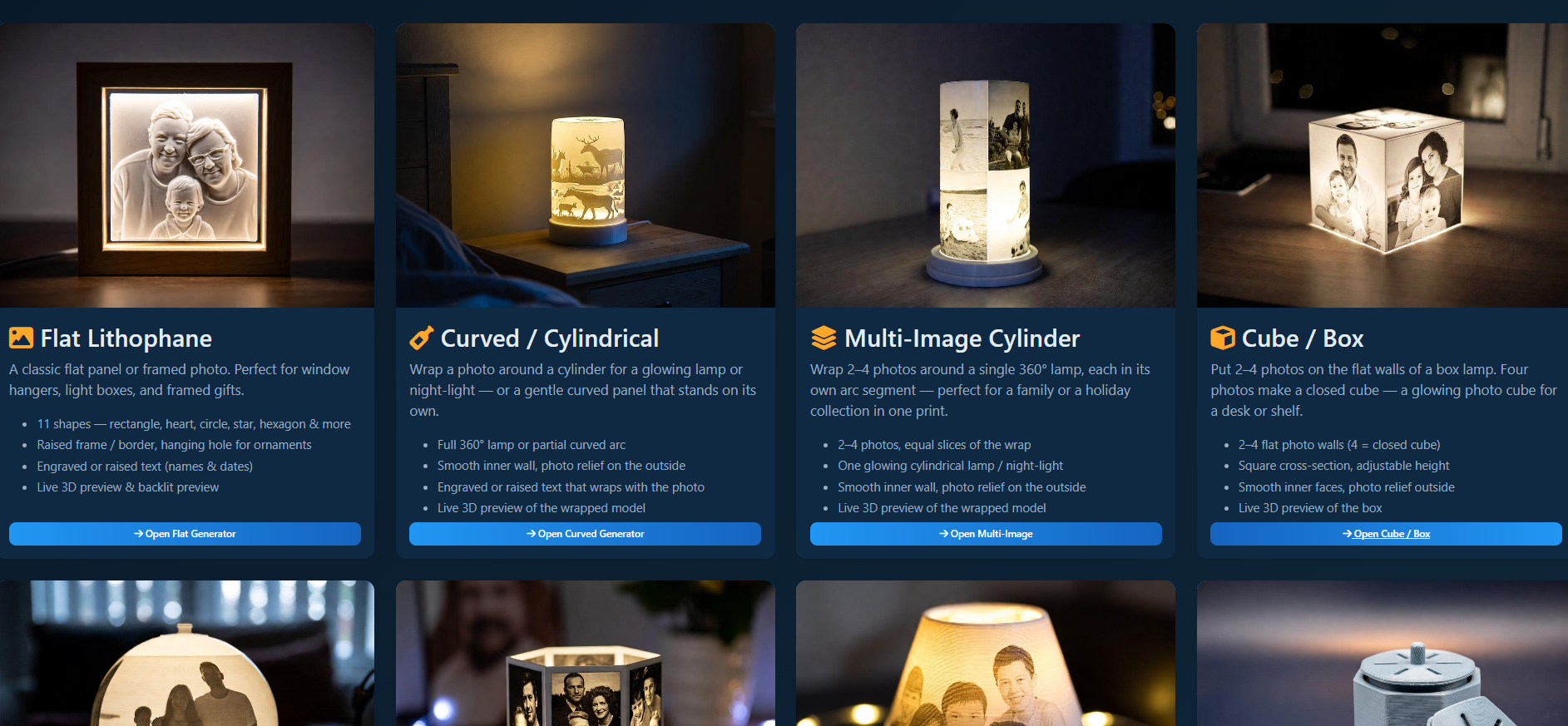 3D Lithophane & 3D Printing tools